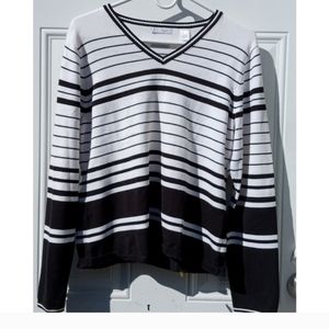 Lizgolf sweater black white